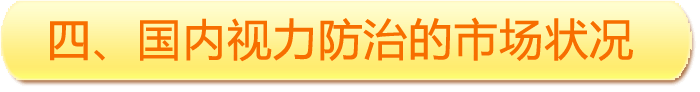 四、國內(nèi)視力防治的市場狀況